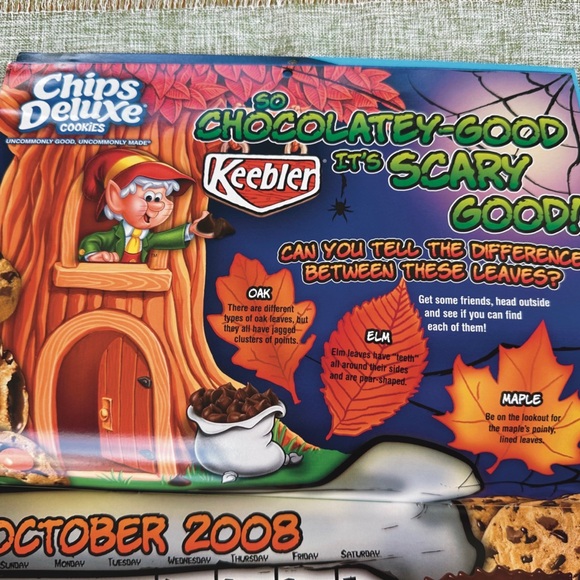 2008- 2009 Vintage Kelloggs Keebler Food Breakfast Calendar - Picture 4 of 6